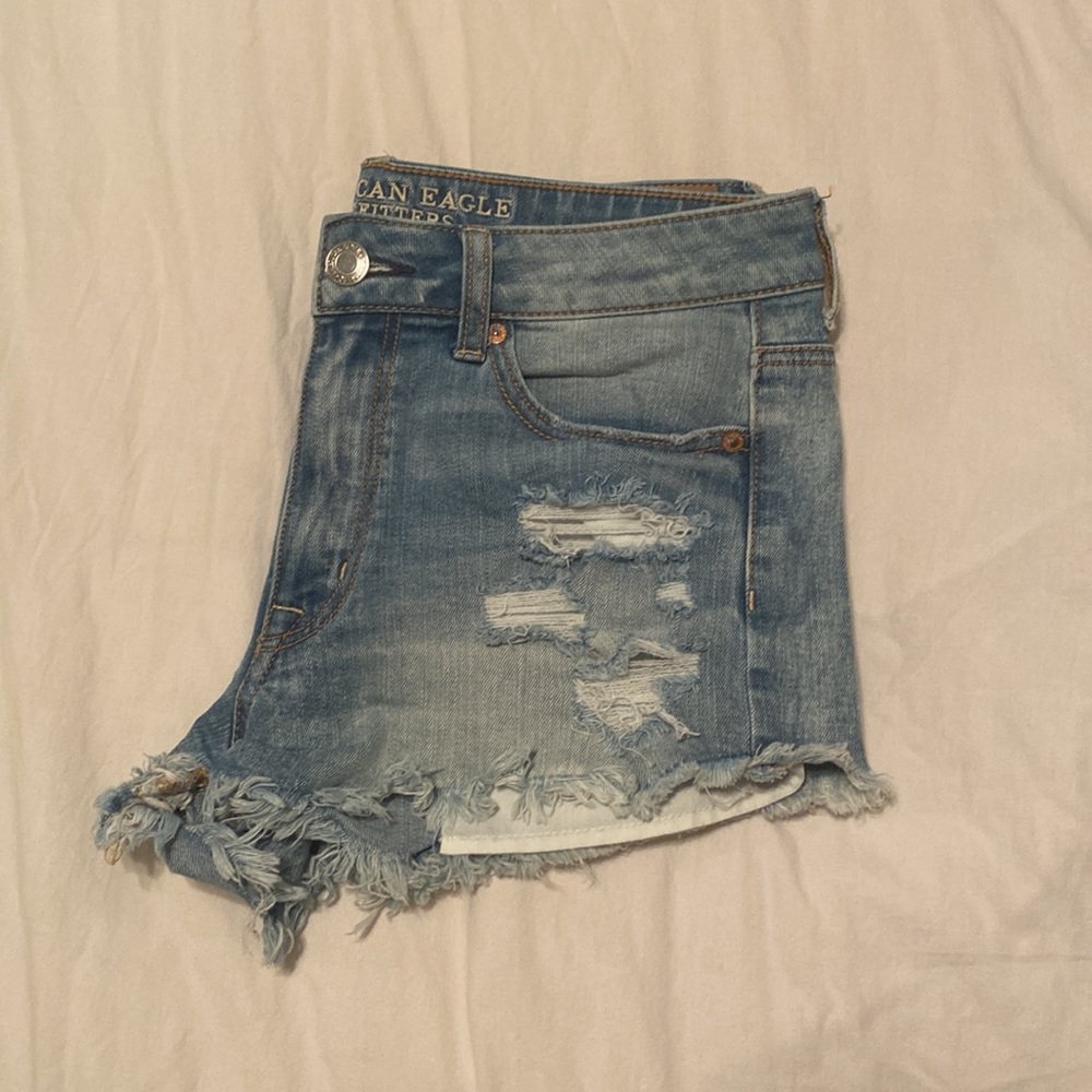 American Eagle Outfitters Stretch Denim Hi-Rise Festival Shorts